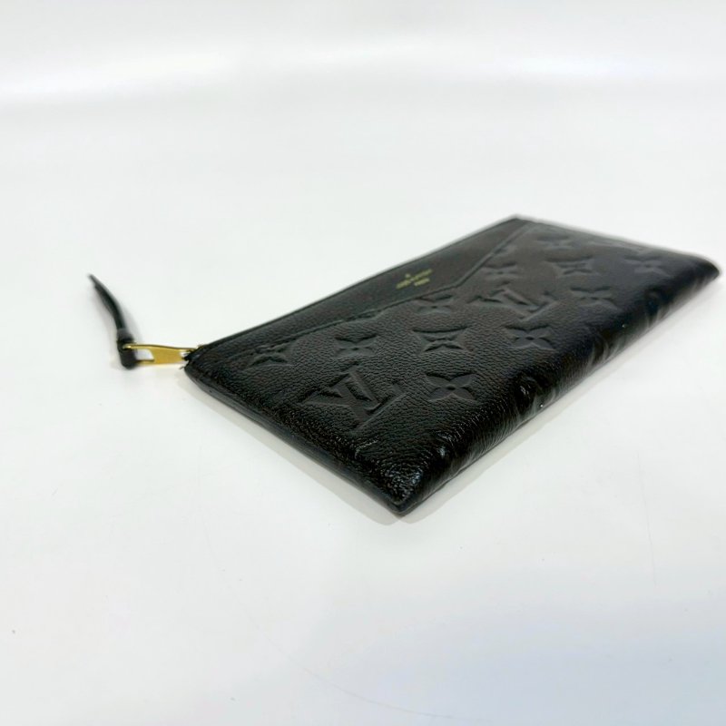 LV黑壓紋Melanie BB拉鍊扁長夾M68712-6