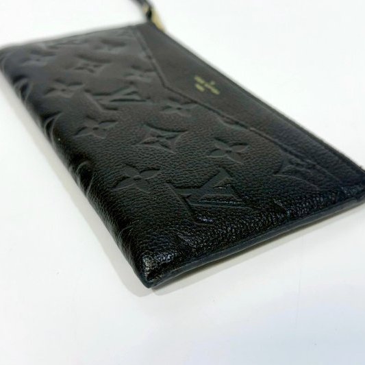 LV黑壓紋Melanie BB拉鍊扁長夾M68712-12