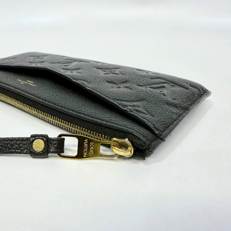 LV黑壓紋Melanie BB拉鍊扁長夾M68712-15