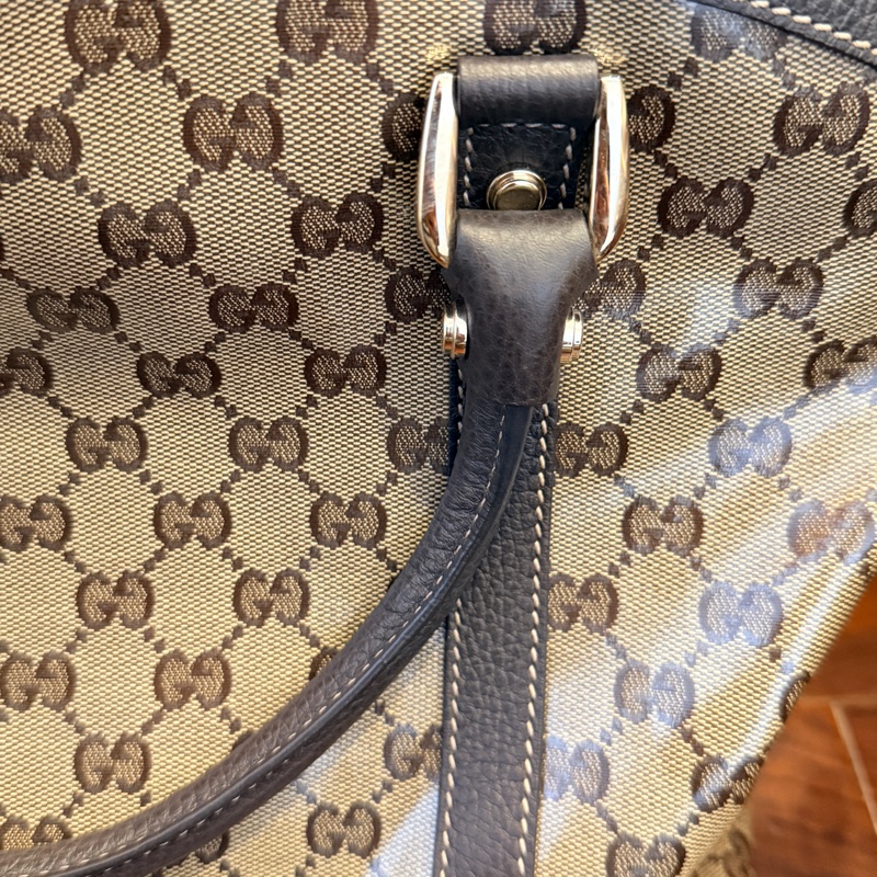 GG Crystal帆布Gucci Dome手提包/肩背包-18