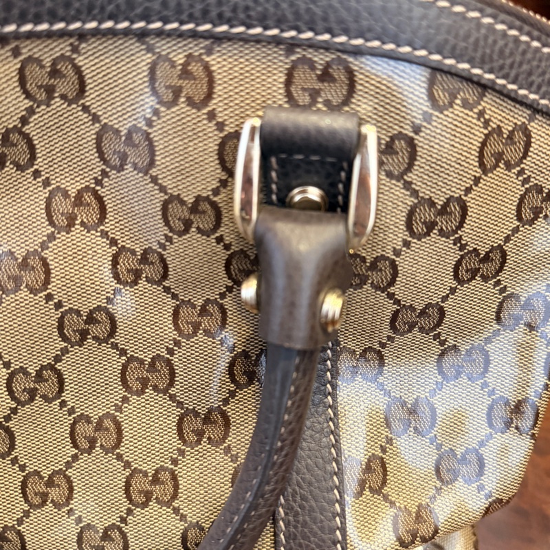 GG Crystal帆布Gucci Dome手提包/肩背包-21