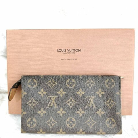 LV 老花鏈條包 (缺鏈條)