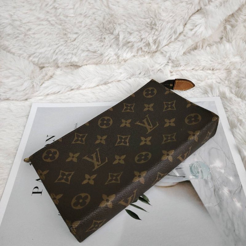 LV 老花鏈條包 (缺鏈條)-4