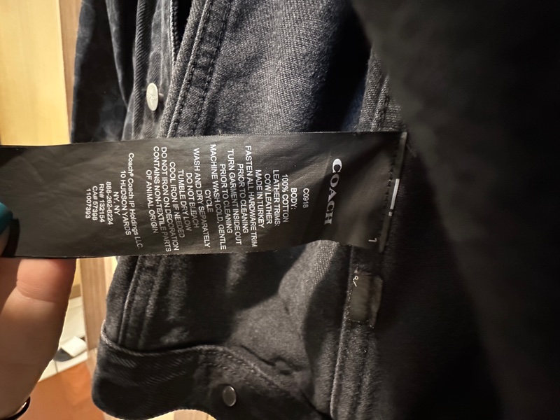 coach 復古牛仔刷色外套-10