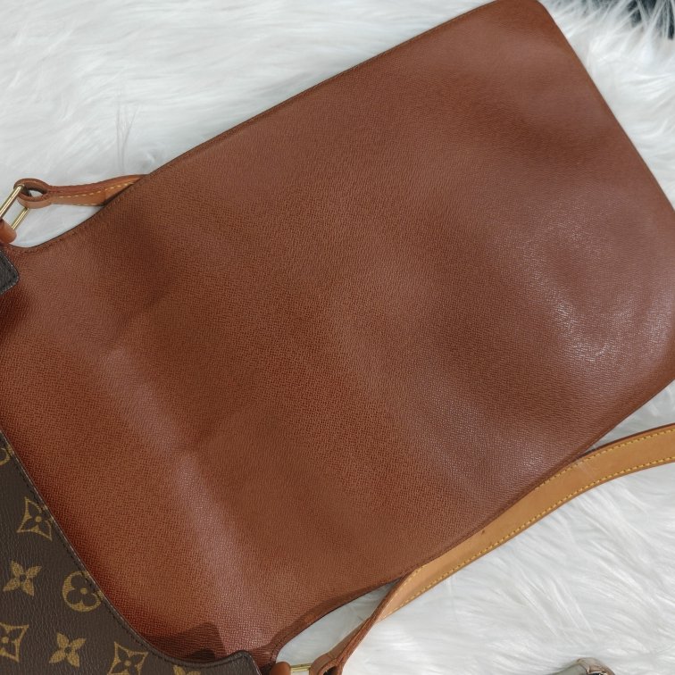 LV Musette Salsa Bag 咖色老花王菲包-2