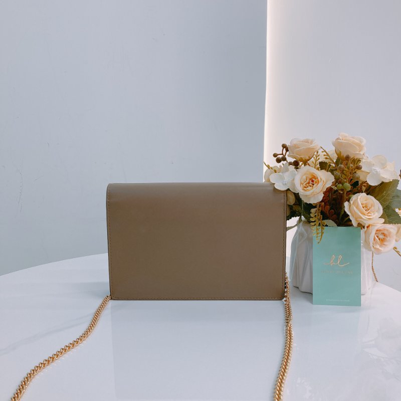 MS0479 Fendi 芬迪 鏈條錢包 牛皮 棕色 啡色 金扣 Roma Wallet On Chain Calfskin Brown x GHW-1