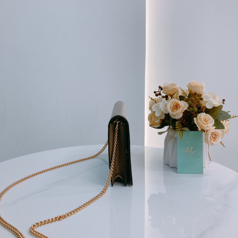 MS0479 Fendi 芬迪 鏈條錢包 牛皮 棕色 啡色 金扣 Roma Wallet On Chain Calfskin Brown x GHW-2