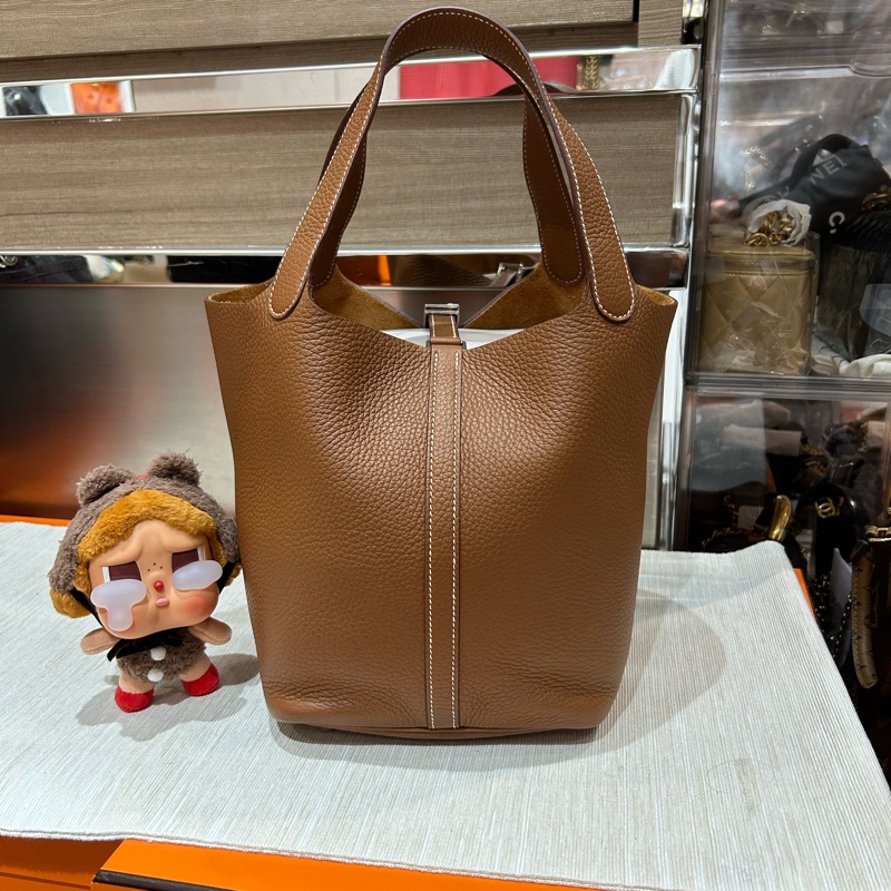 Hermes Picotin 22 STAMP W, Gold 銀扣-2