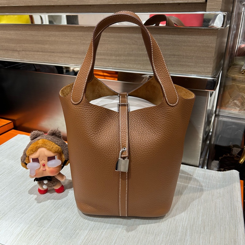 Hermes Picotin 22 STAMP W, Gold 銀扣-5