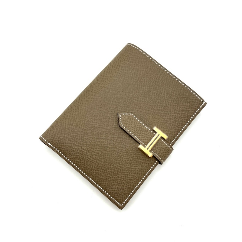 HERMES 大象灰金扣Bearn短款錢包12*9.5*1.5 全新閒置配件盒子-3