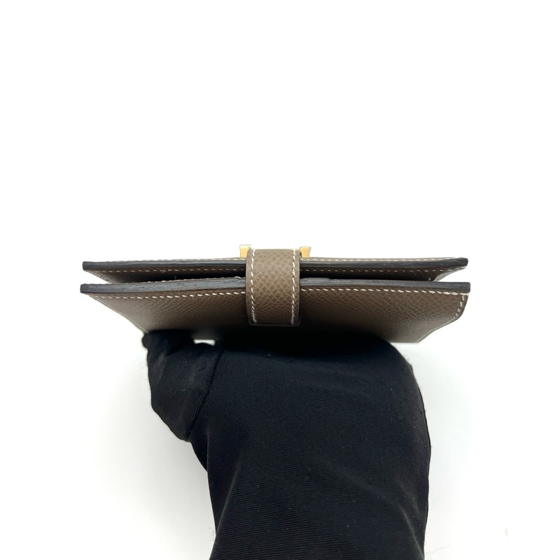 HERMES 大象灰金扣Bearn短款錢包12*9.5*1.5 全新閒置配件盒子-4