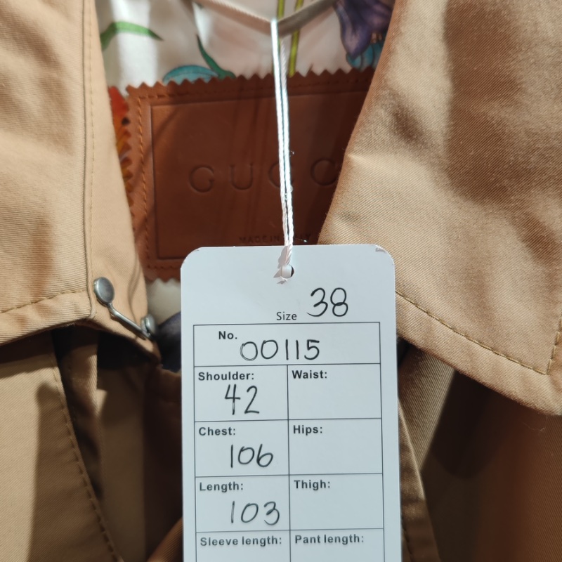 🈹*減價 超值*  GUCCI 重工款 時尚風衣-9