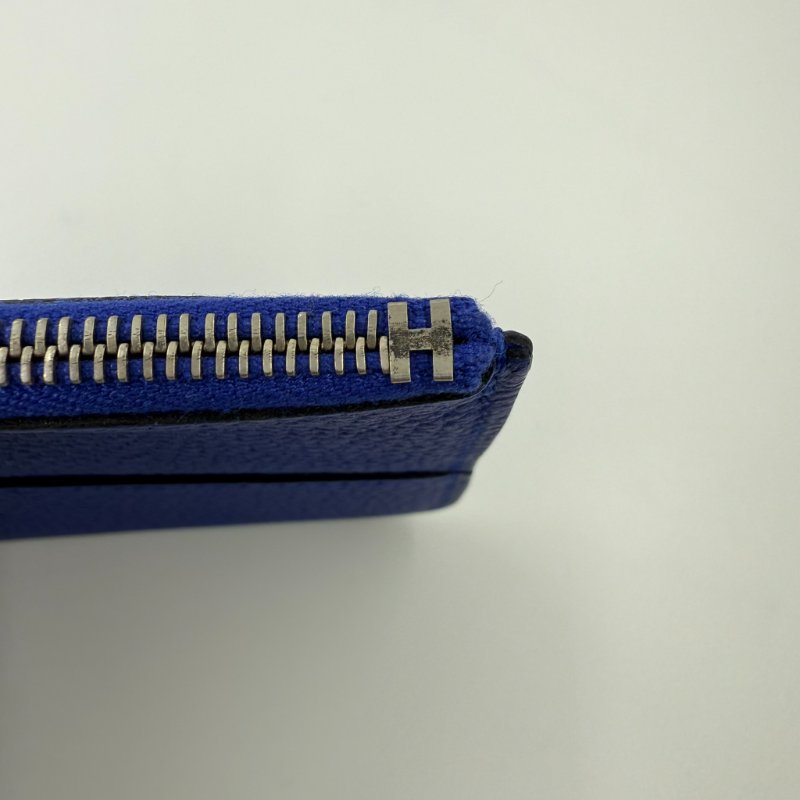 HERMES - 7T電光藍 Togo Dogon長夾-12