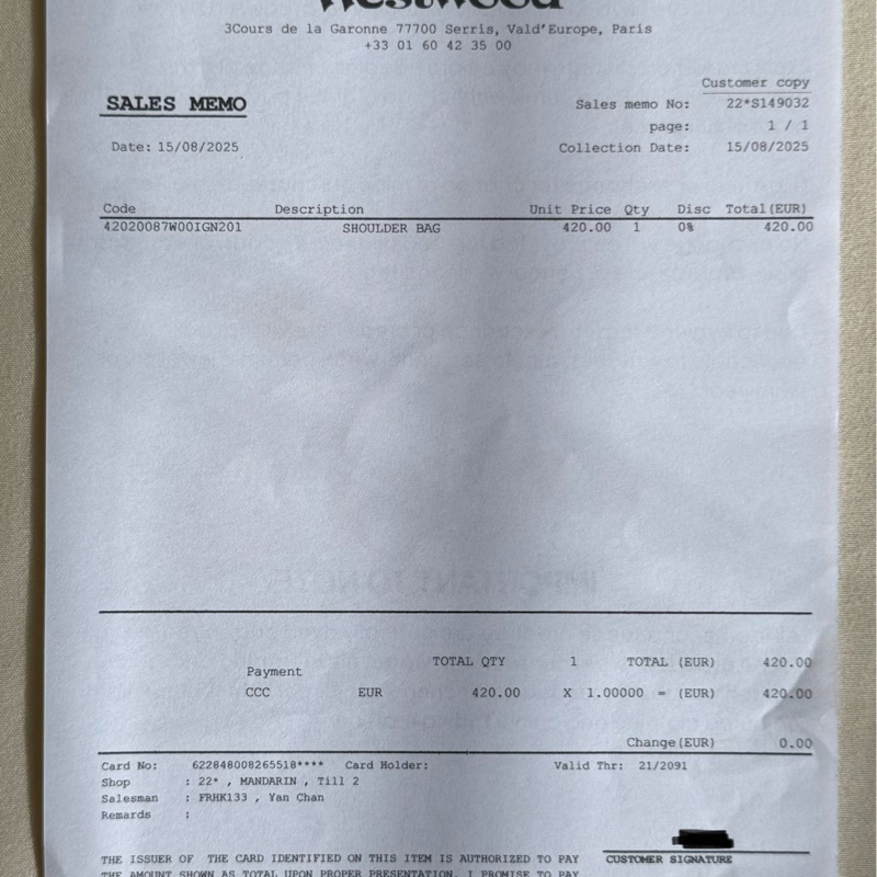 Vivienne Westwood Yasmine Small 黑色 手提包|近新閒置|附購買證明-9