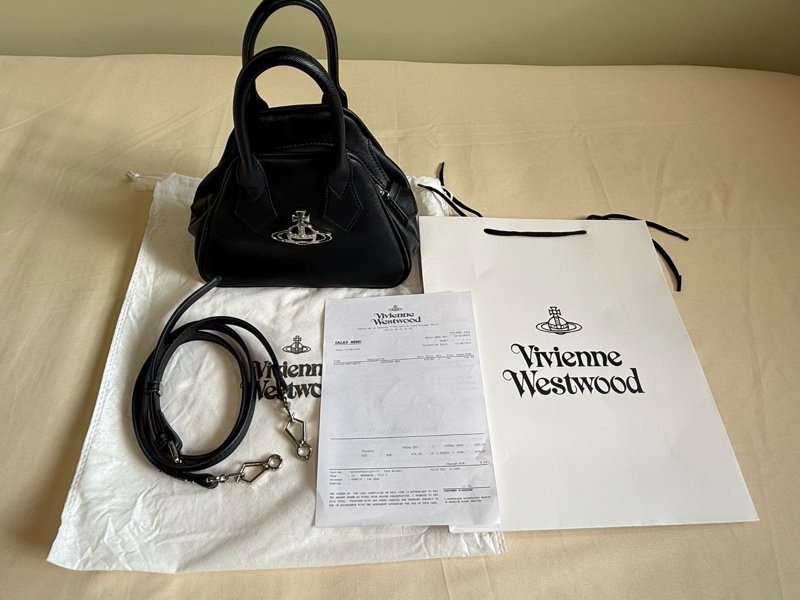 Vivienne Westwood Yasmine Small 黑色 手提包|近新閒置|附購買證明-29