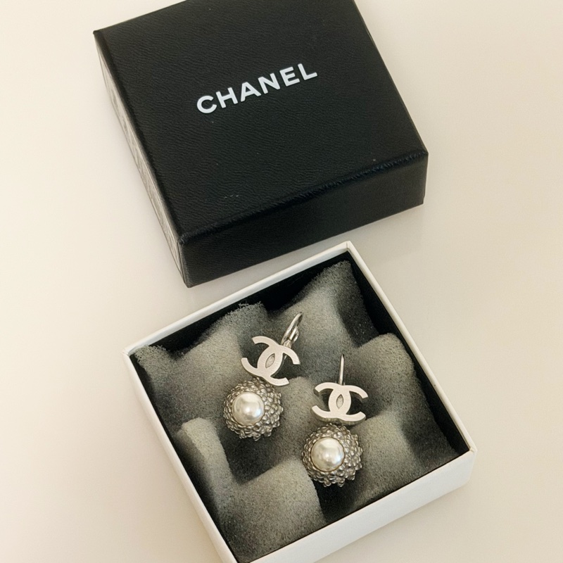 🍒CHANEL Vintage巴洛克珍珠耳環 2F260103-2-0