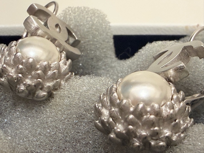 🍒CHANEL Vintage巴洛克珍珠耳環 2F260103-2-4