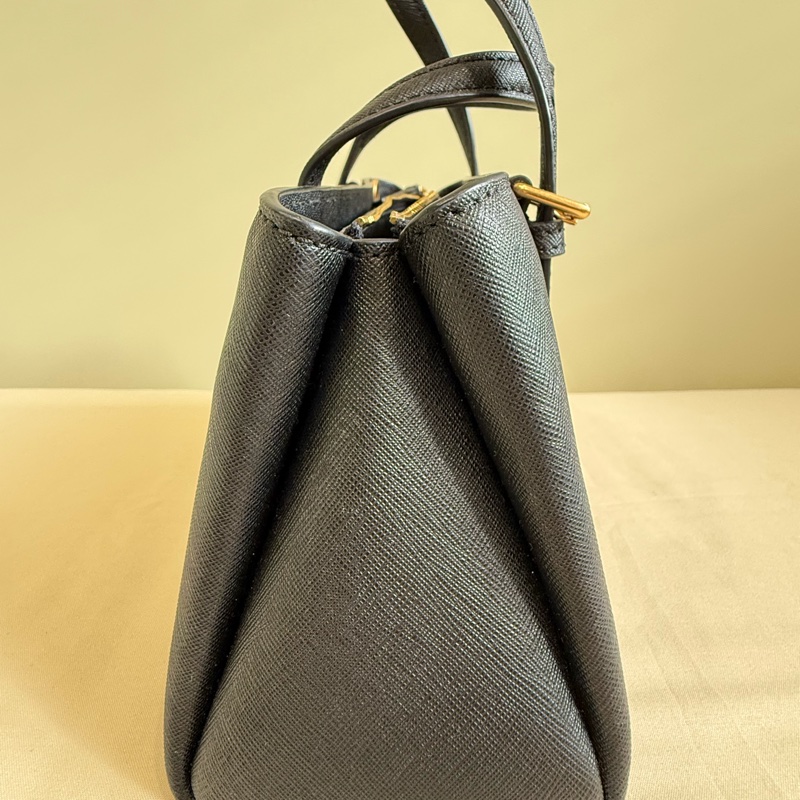 Tory Burch Emerson Mini Top Zip Tote 黑色｜近全新附吊牌｜防刮皮革-2