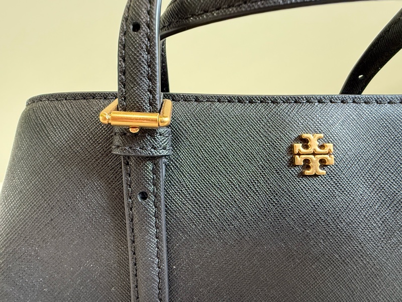 Tory Burch Emerson Mini Top Zip Tote 黑色｜近全新附吊牌｜防刮皮革-3