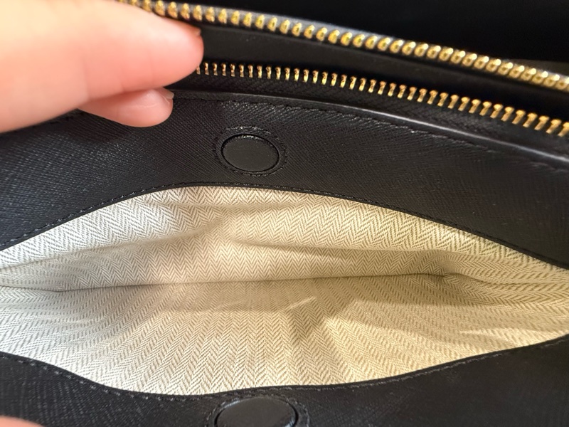 Tory Burch Emerson Mini Top Zip Tote 黑色｜近全新附吊牌｜防刮皮革-14