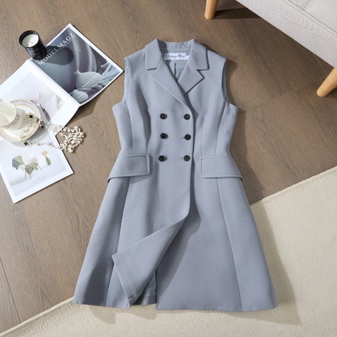 ❤️ DIOR 經典版型 無袖連衣裙