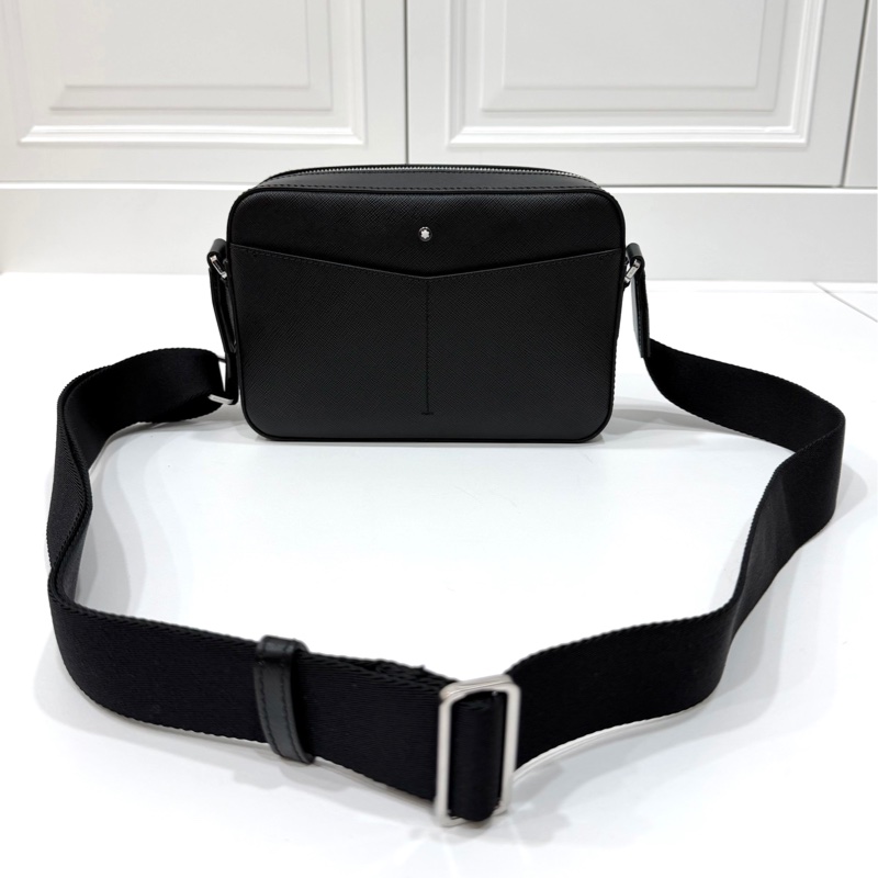 montblanc 萬寶龍 黑色 郵差包 斜背包 側背包 肩背包-2