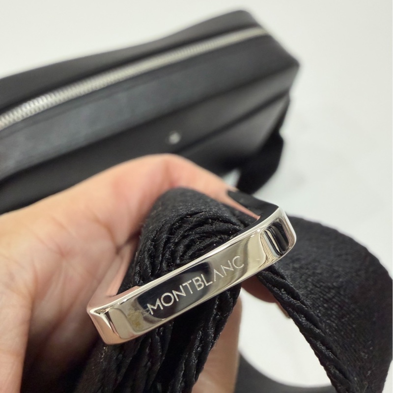 montblanc 萬寶龍 黑色 郵差包 斜背包 側背包 肩背包-28
