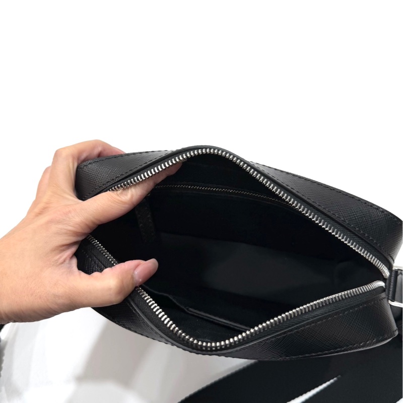 montblanc 萬寶龍 黑色 郵差包 斜背包 側背包 肩背包-29