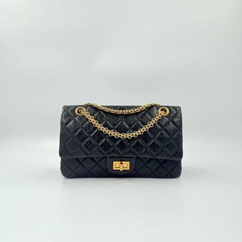 CHANEL - 黑色復古金釦2.55 Handbag