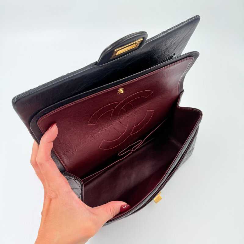 CHANEL - 黑色復古金釦2.55 Handbag-3