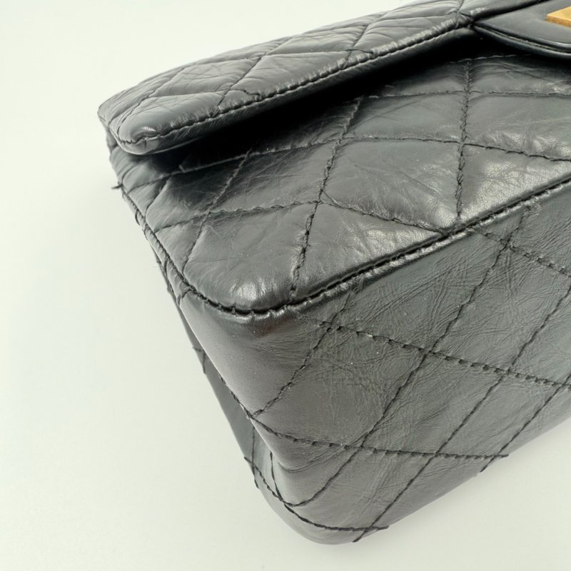 CHANEL - 黑色復古金釦2.55 Handbag-7