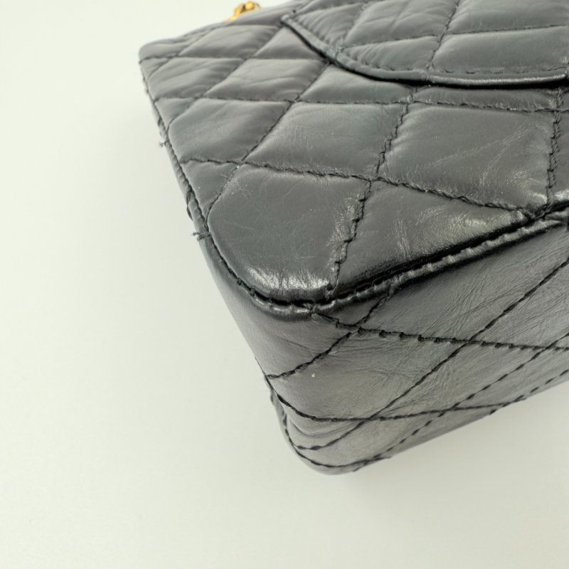CHANEL - 黑色復古金釦2.55 Handbag-9