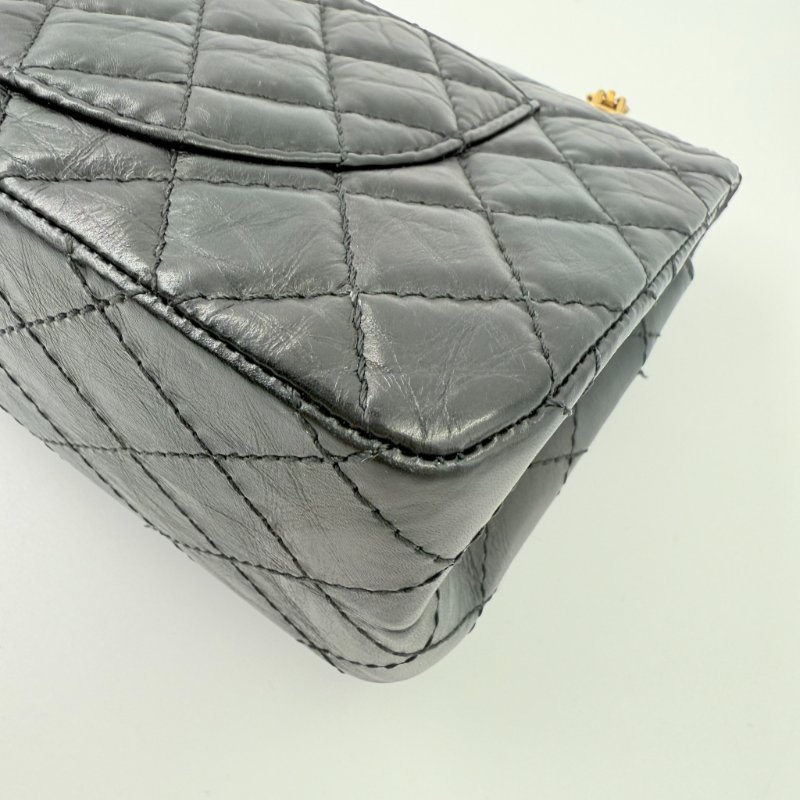 CHANEL - 黑色復古金釦2.55 Handbag-10