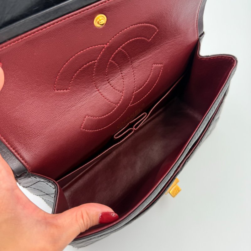 CHANEL - 黑色復古金釦2.55 Handbag-11