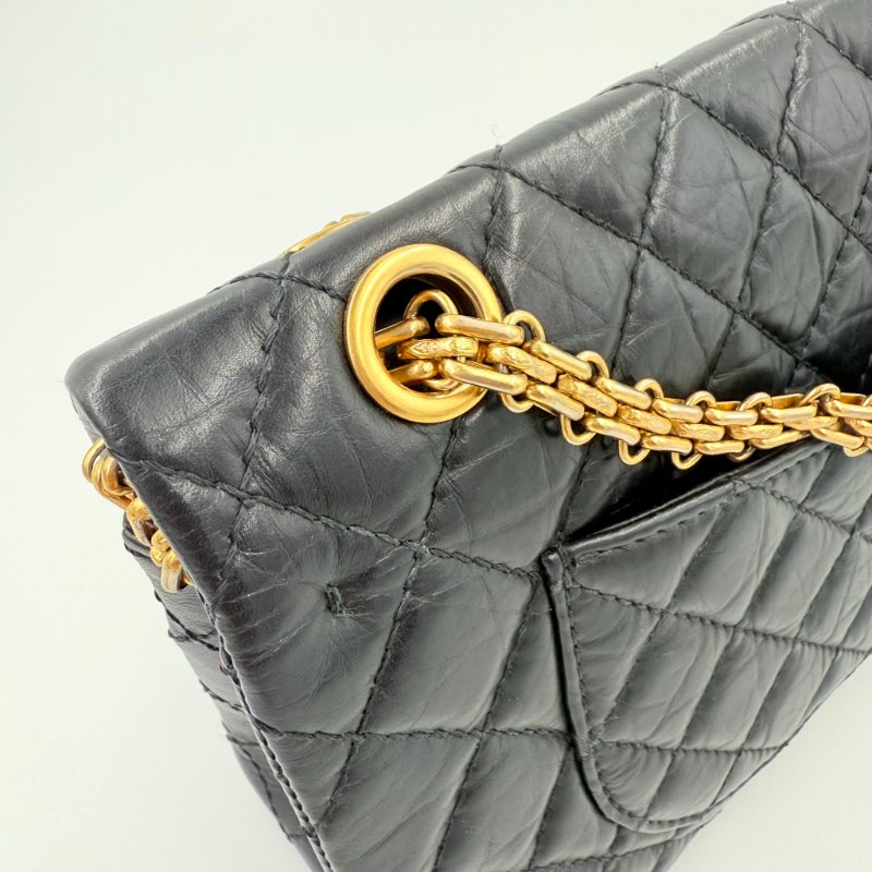 CHANEL - 黑色復古金釦2.55 Handbag-15