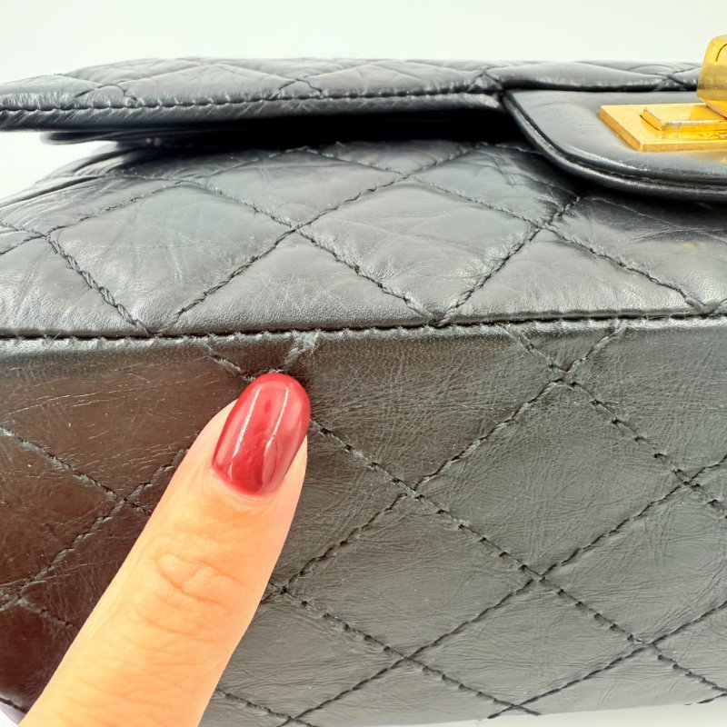 CHANEL - 黑色復古金釦2.55 Handbag-22