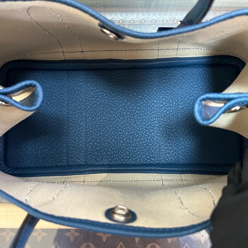 HERMES 帆布拼皮花園30手提包30*21*14 98新配件塵袋-2