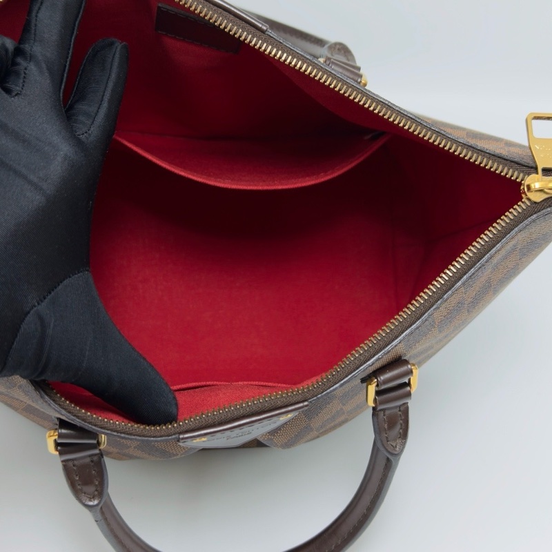 LV siena棕棋盤格中號手提肩背斜背餃子包28*23*15 98新配件塵袋-2