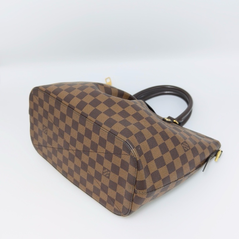 LV siena棕棋盤格中號手提肩背斜背餃子包28*23*15 98新配件塵袋-3