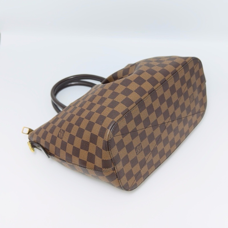 LV siena棕棋盤格中號手提肩背斜背餃子包28*23*15 98新配件塵袋-5
