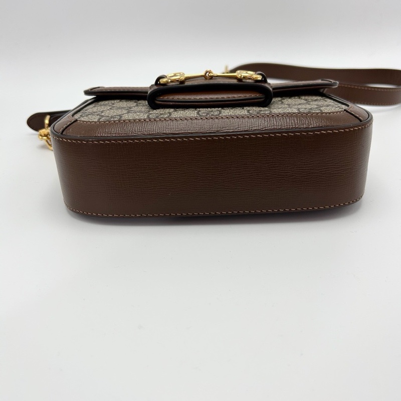 GUCCI 老花小號1955肩背斜背馬鞍包20.5*14.5*5 98新配件塵袋-4