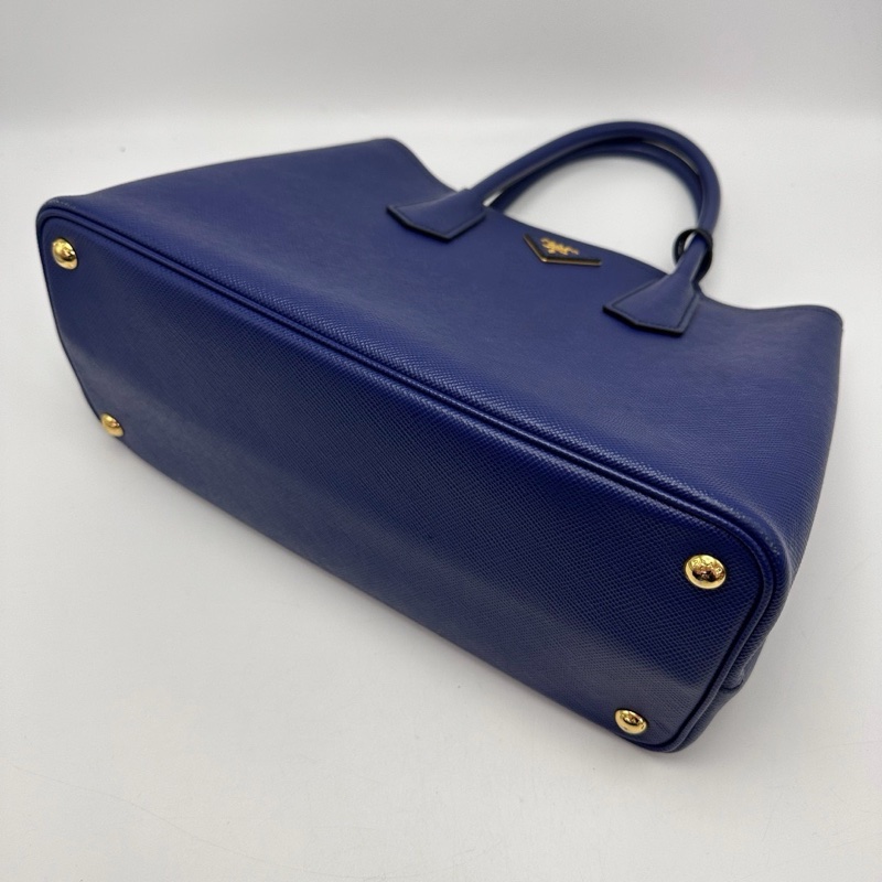 PRADA Double藍金十字紋手提肩背斜背殺手包33*25*15 98新配件塵袋保卡-5