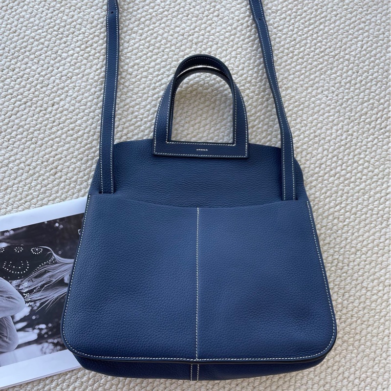 Hermes Halzan 31 瑪瑙藍拼白綠-2