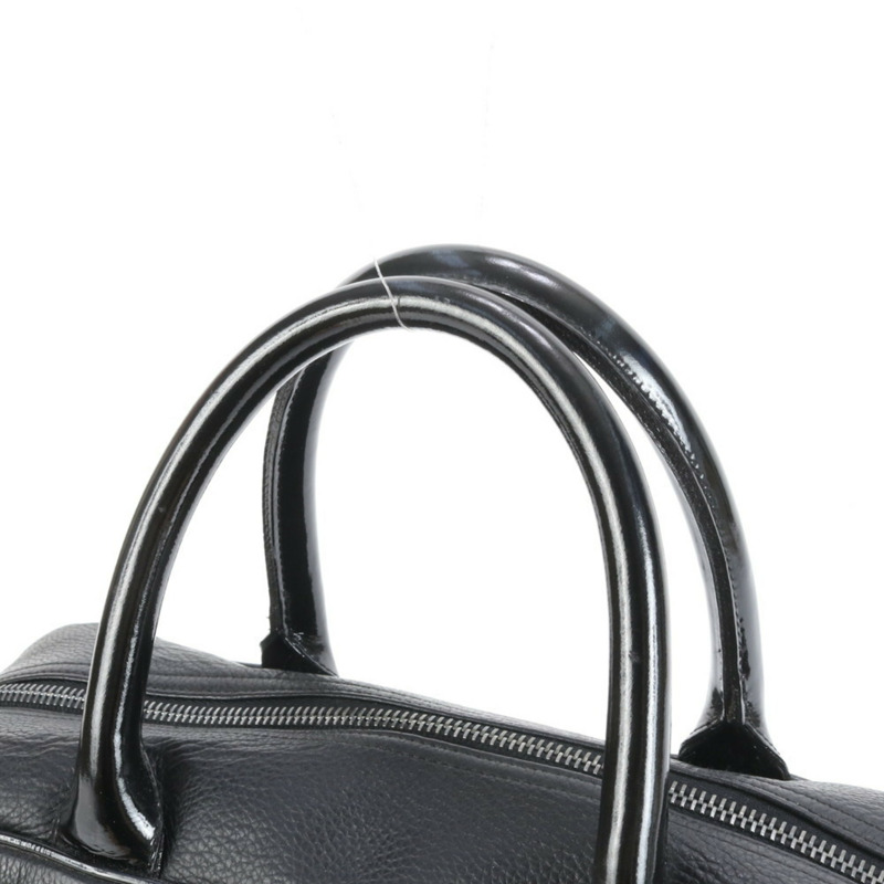 香奈兒 Matelasse 魚子醬皮保齡球包 女士真皮手提包-1