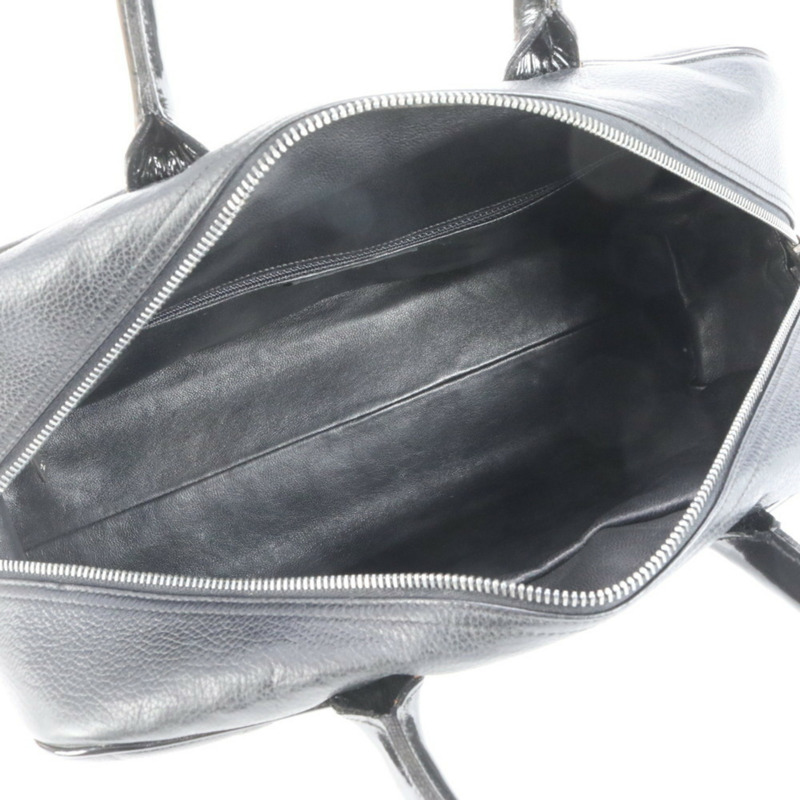 香奈兒 Matelasse 魚子醬皮保齡球包 女士真皮手提包-6