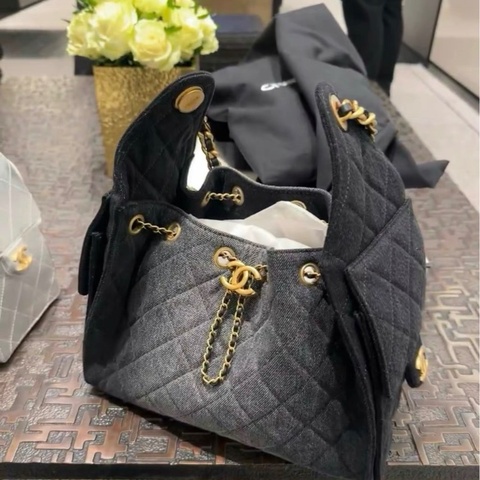 Chanel香奈兒25bag漸變牛仔小號