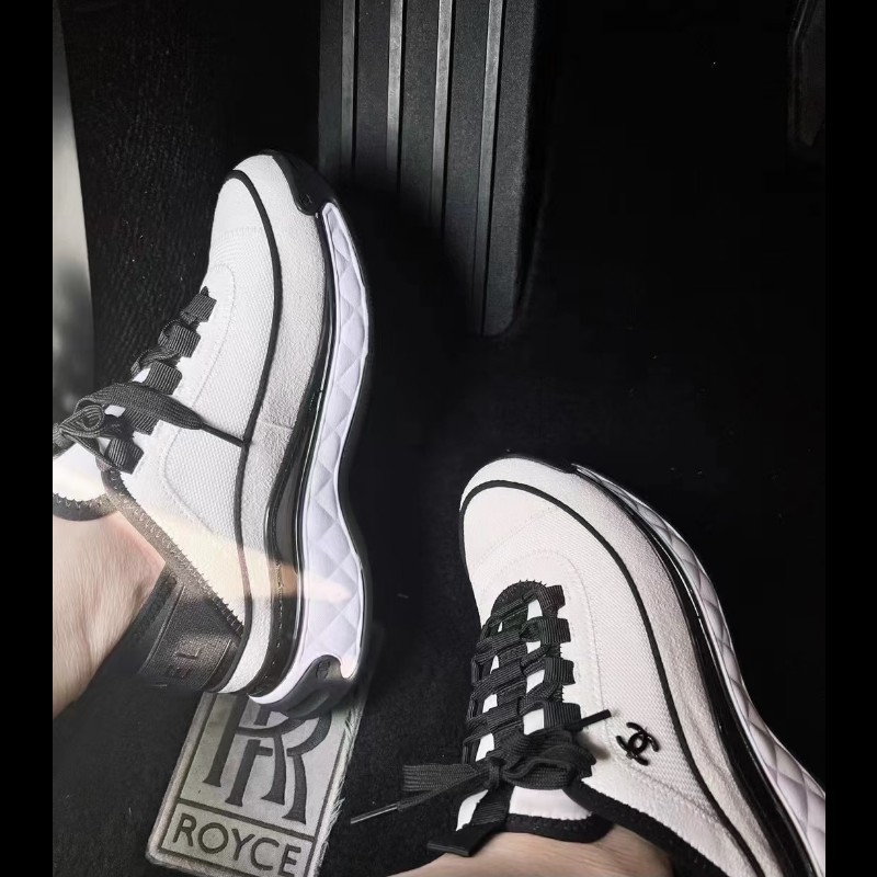 Chanel 香奈兒 經典黑白熊貓配色運動鞋 內增高-0