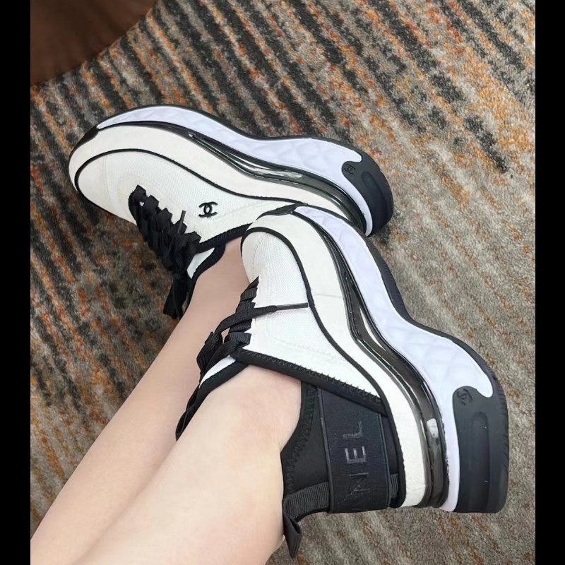 Chanel 香奈兒 經典黑白熊貓配色運動鞋 內增高-1