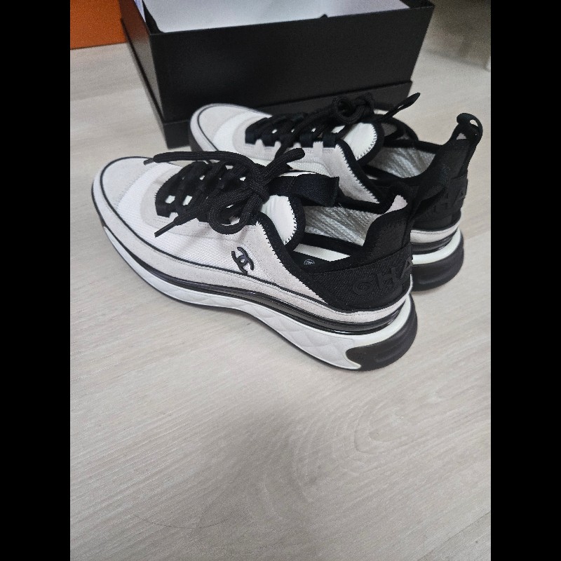 Chanel 香奈兒 經典黑白熊貓配色運動鞋 內增高-6