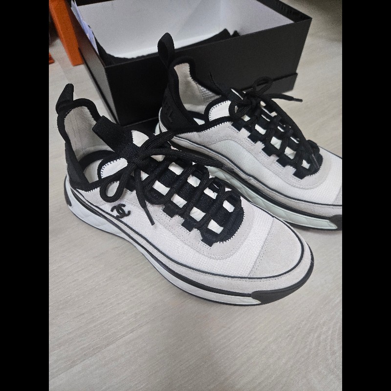 Chanel 香奈兒 經典黑白熊貓配色運動鞋 內增高-7